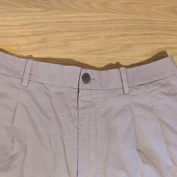 Uniqlo Wide Leg Linen Pant - Lilac - Picture 5 of 7